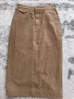 VINTAGE RALPH LAUREN WOMENS COUNTRY  SKIRT. 100% COTTON  SIZE 12